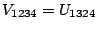 $ V_{1234} = U_{1324}$